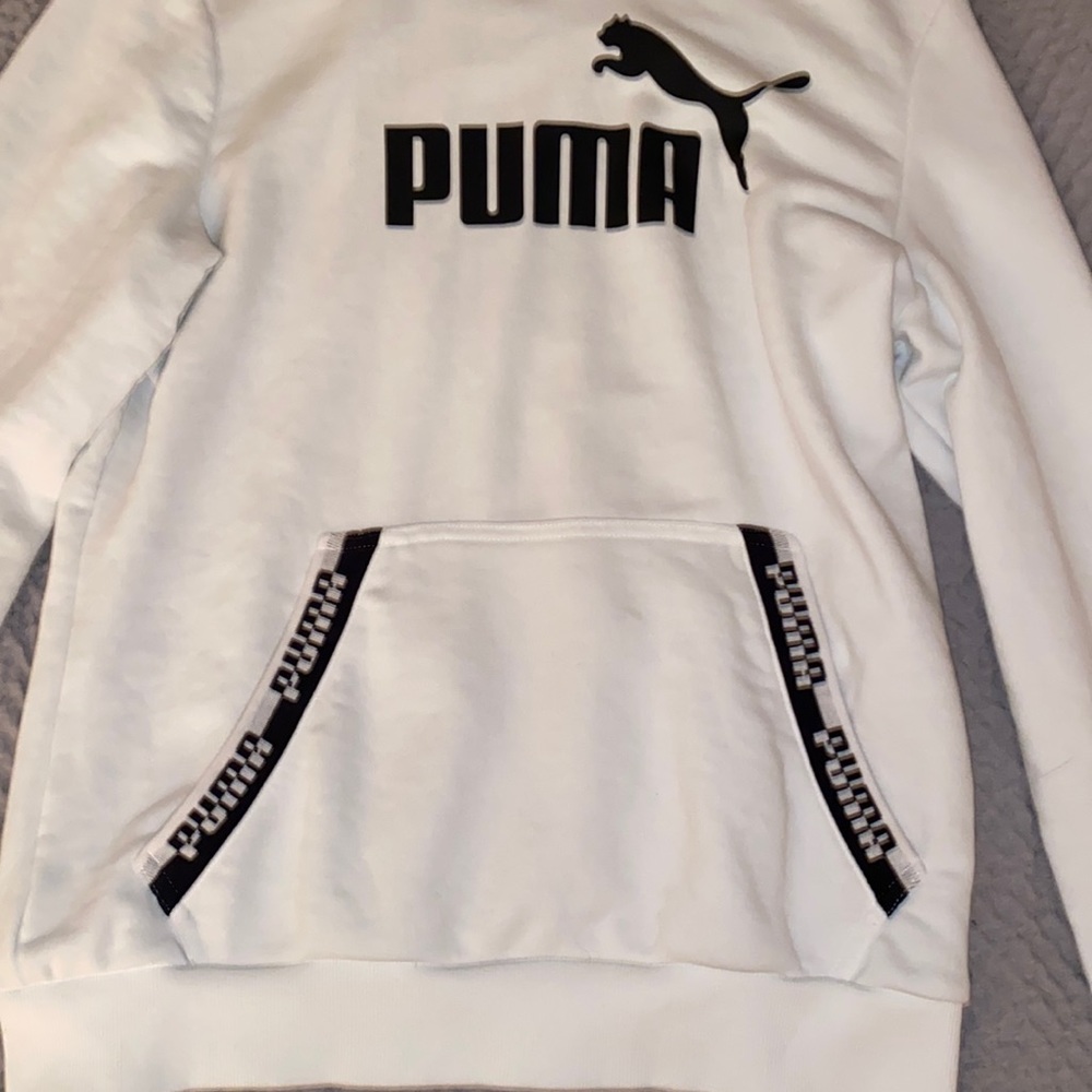 Puma White Hoodie